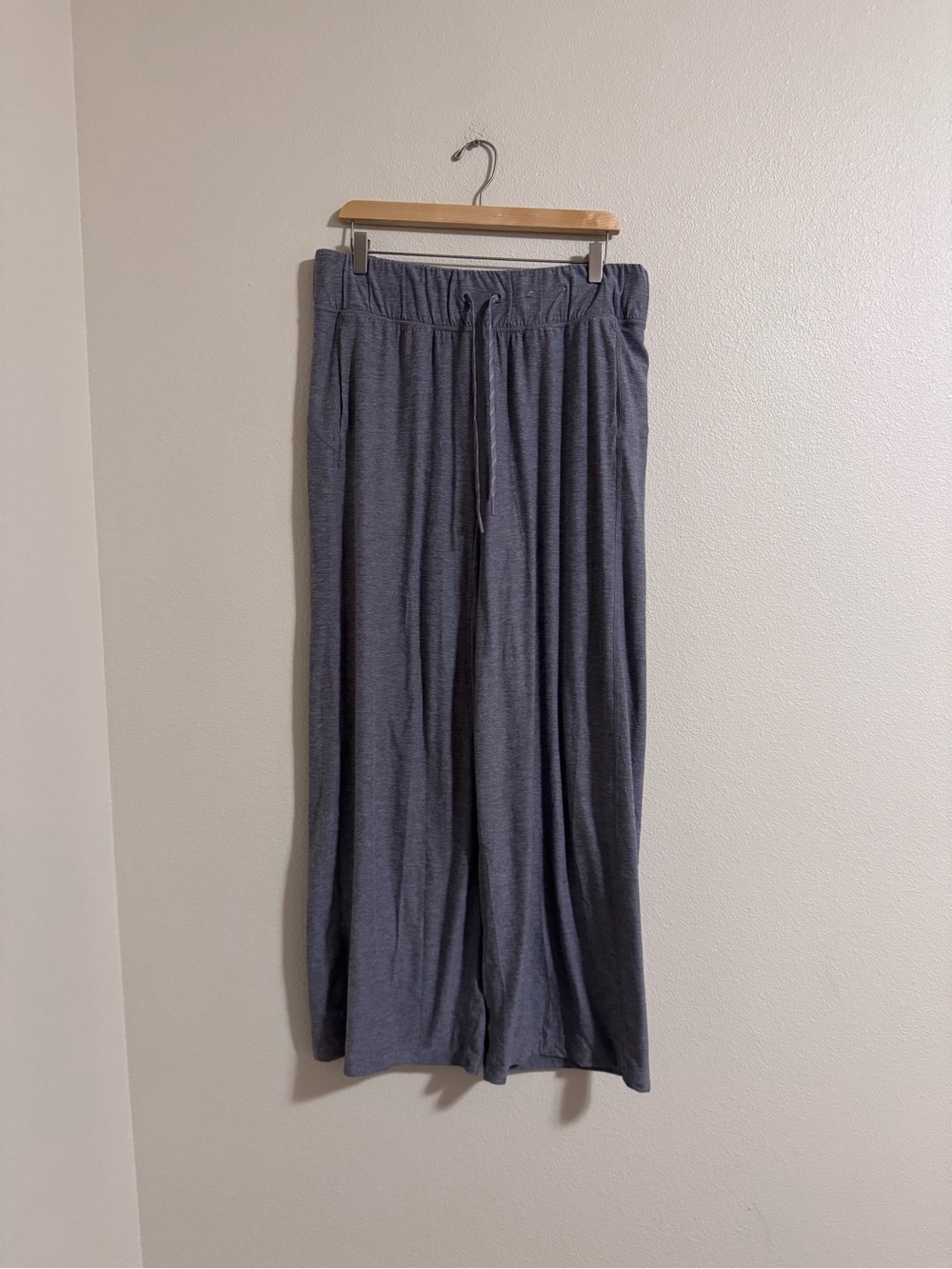 FLX Relaxed Wide Leg Lounge Pants - Charcoal Gray